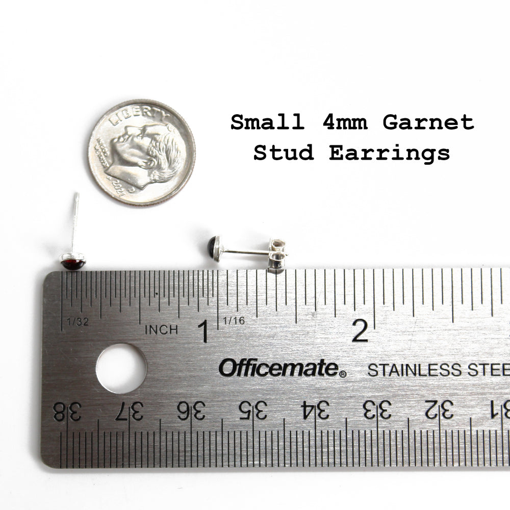 
                      
                        Almandine Garnet Stud Earrings
                      
                    