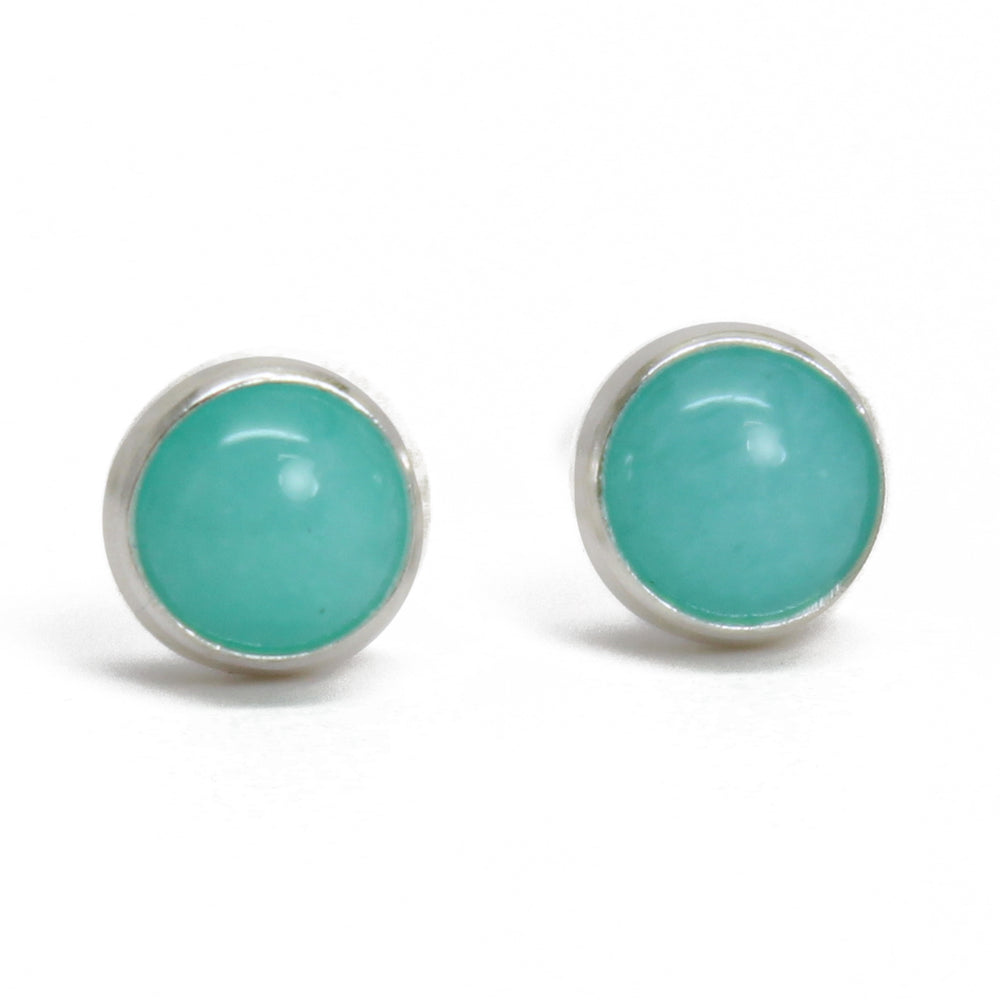 4mm Amazonite Stud Earrings