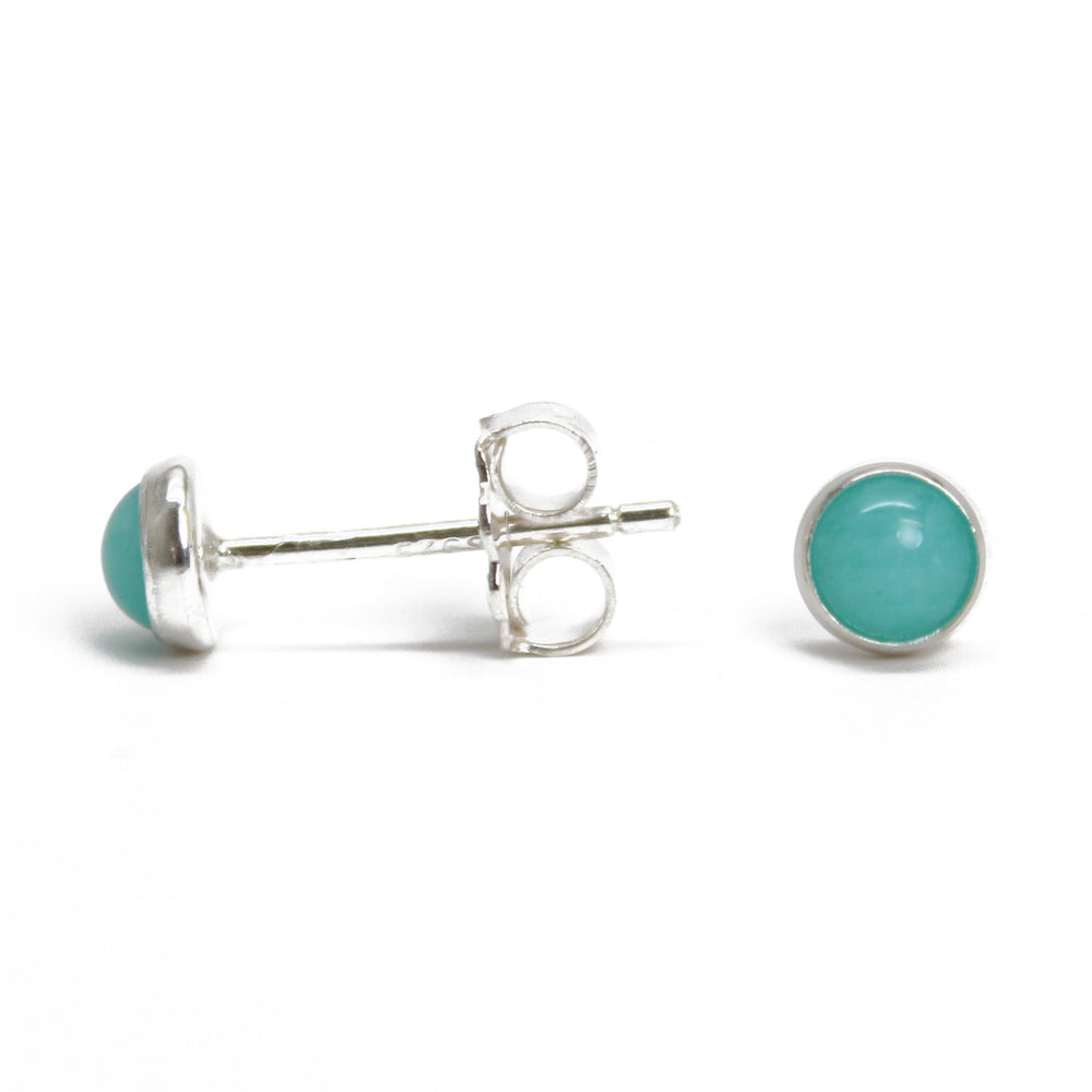
                      
                        4mm Amazonite Stud Earrings
                      
                    
