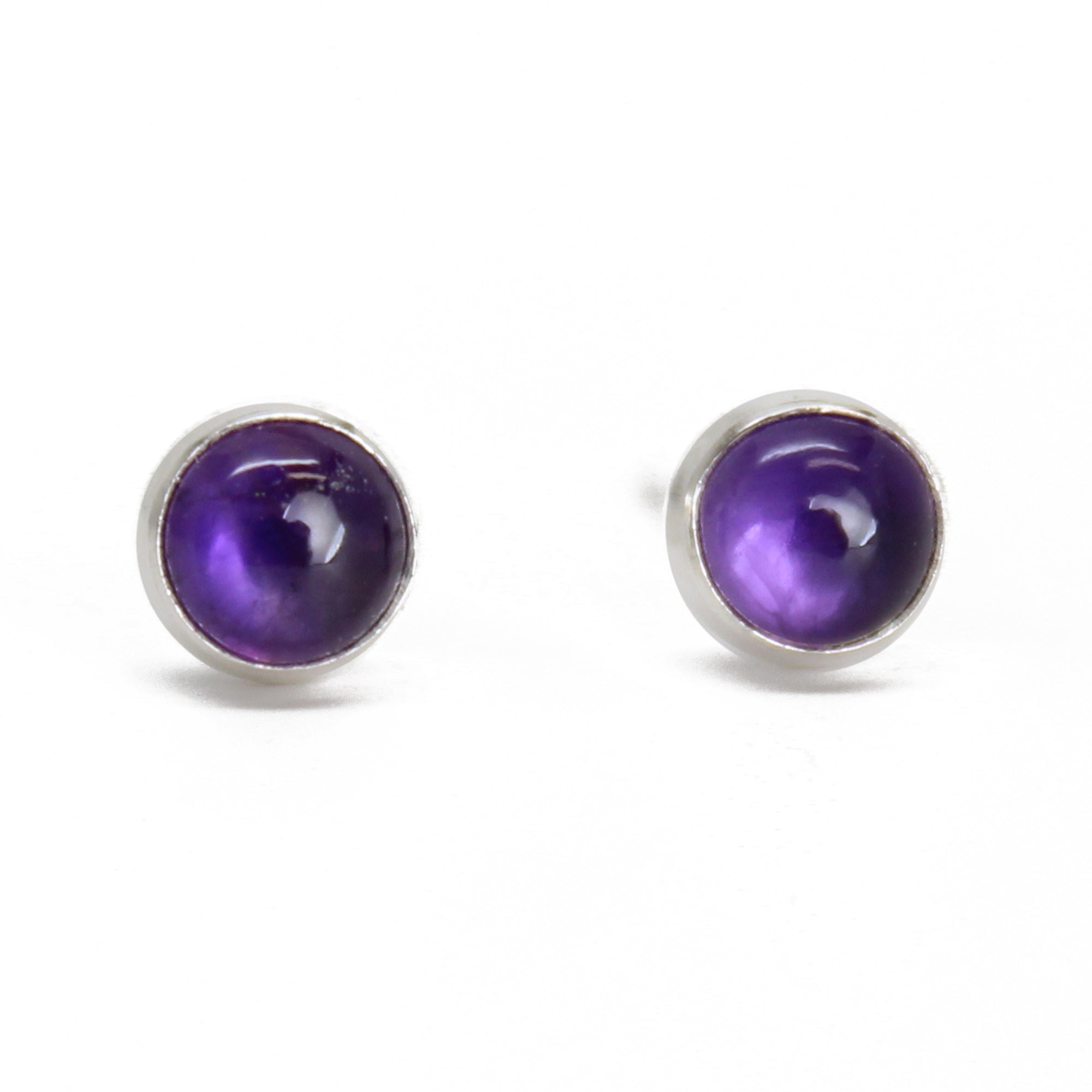 Natural Amethyst Earrings - Sterling Silver Earrings - Purple hotsell Amethyst Studs - Stud Earrings