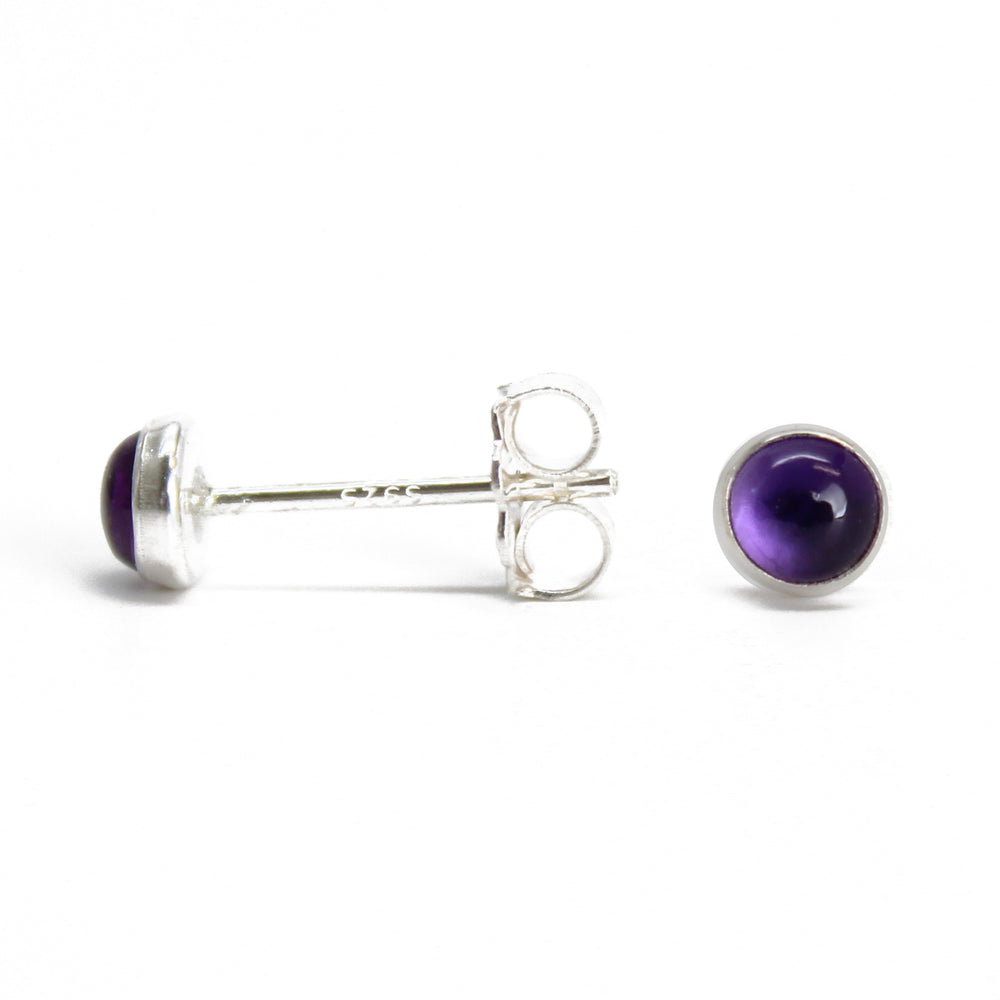 4mm Amethyst Studs