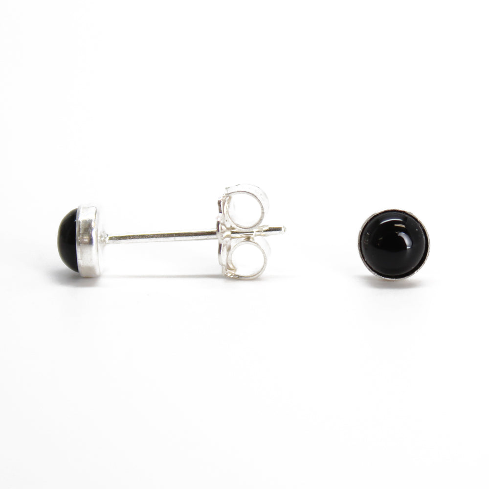 
                      
                        Black Onyx Stud Earrings, Small 4mm
                      
                    