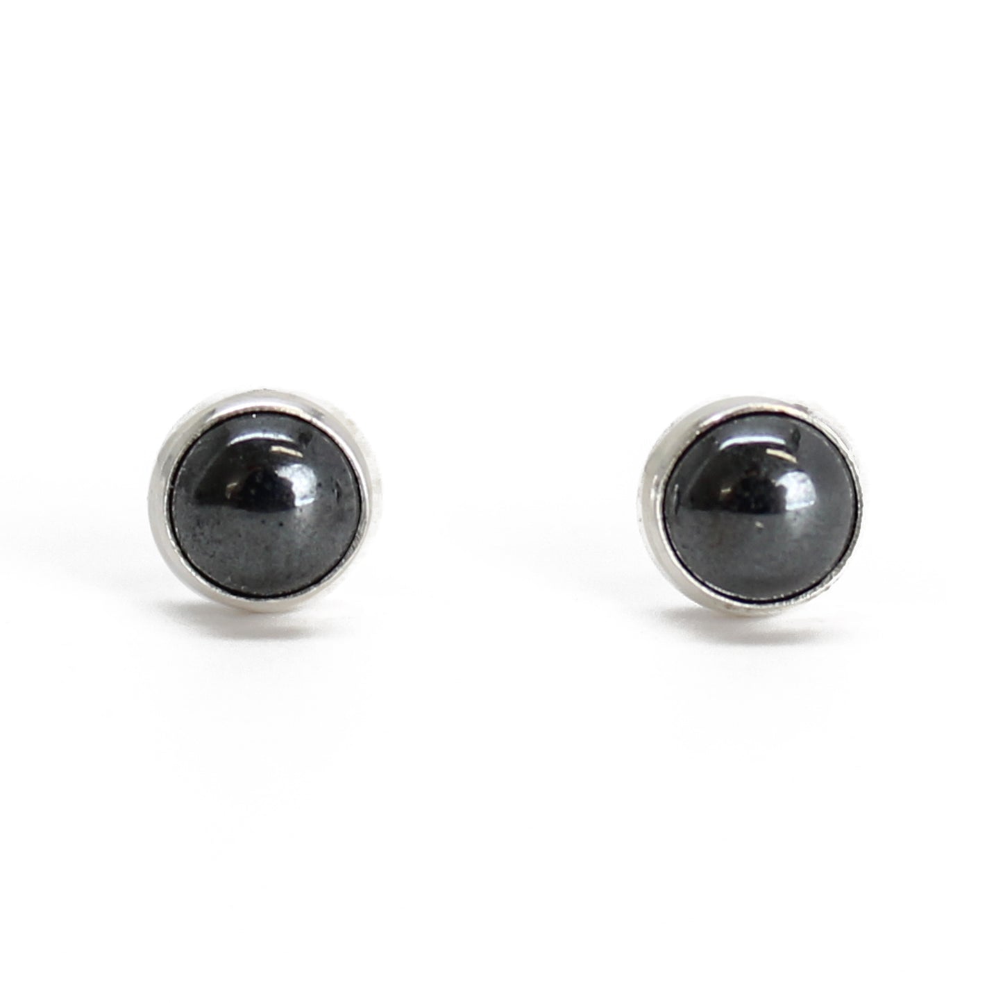 4mm Hematite Stud Earrings