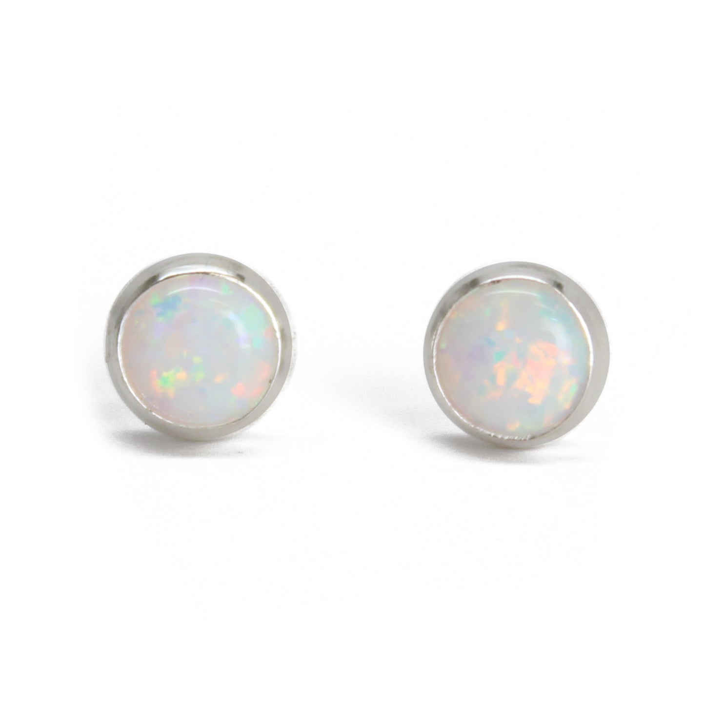 4mm Opal Stud EarringsOpal Stud Earrings, 4mm in Sterling Silver