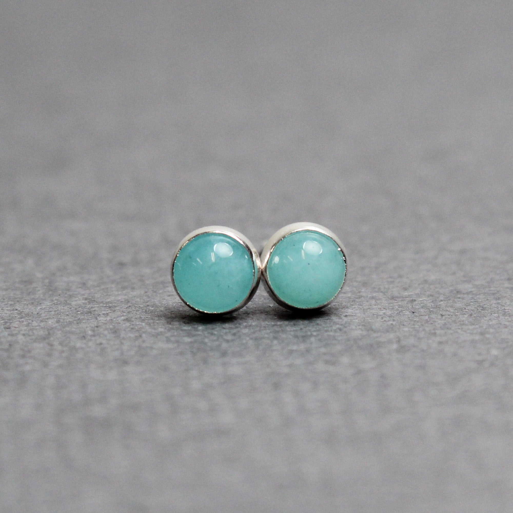 Sterling Silver Amazonite Earrings / Blue Stone Earrings / Statement Earrings / Silver Dangles / Amazonite hot Earrings