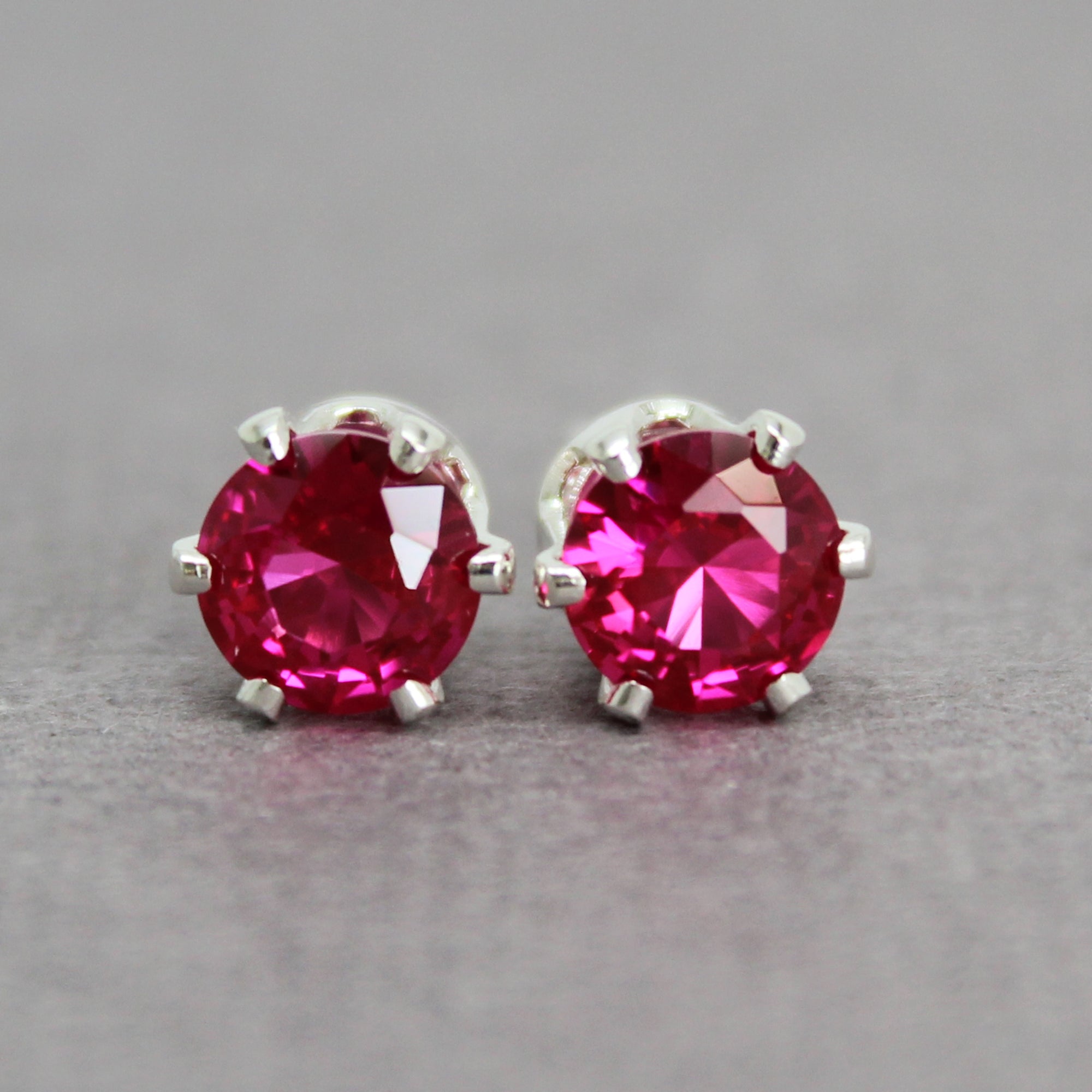 Star Ruby Earrings, Orchid Pink Gemstones, Ancient Contemporary Earrings, Artisan Handmade store Silversmith Jewelry