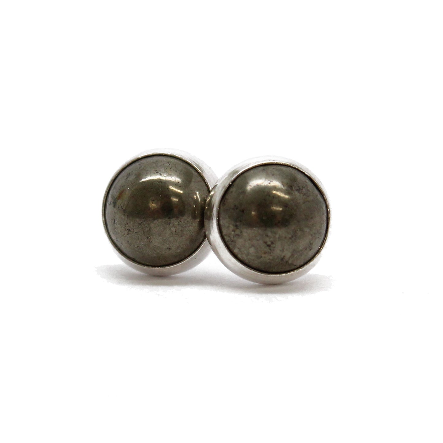 Pyrite Stud Earrings 