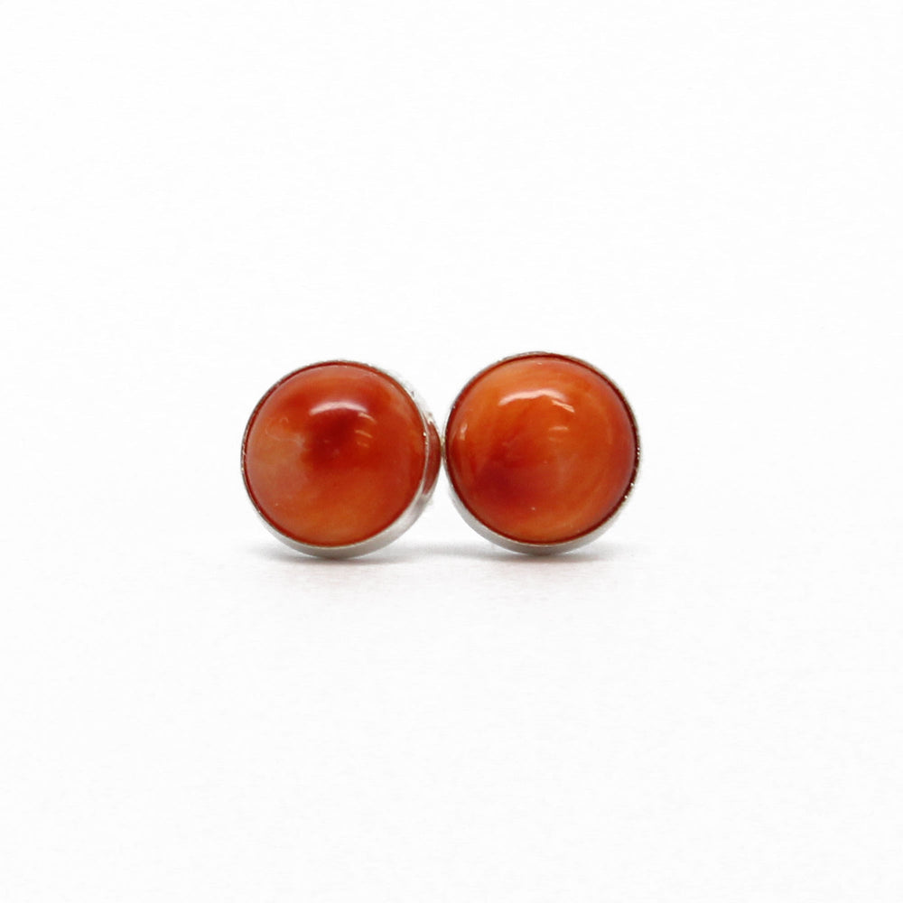 
                      
                        Orange Spiny Oyster Stud Earrings 
                      
                    