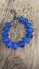 Handmade Blue Lampwork Bead Bracelet with Turtle Charm