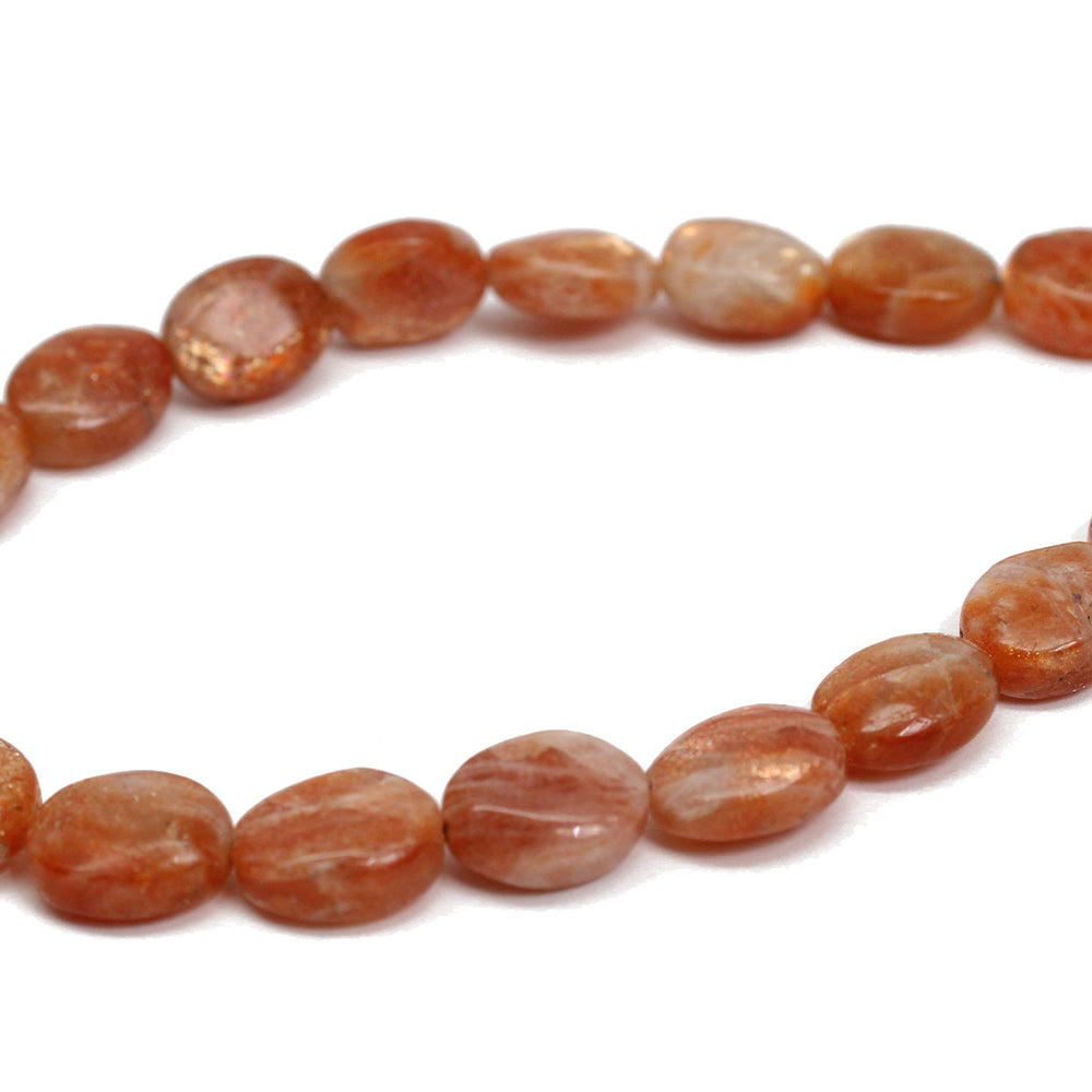 
                      
                        8mm Sunstone Bracelet with Sterling Silver or Gold Filled Clasp
                      
                    
