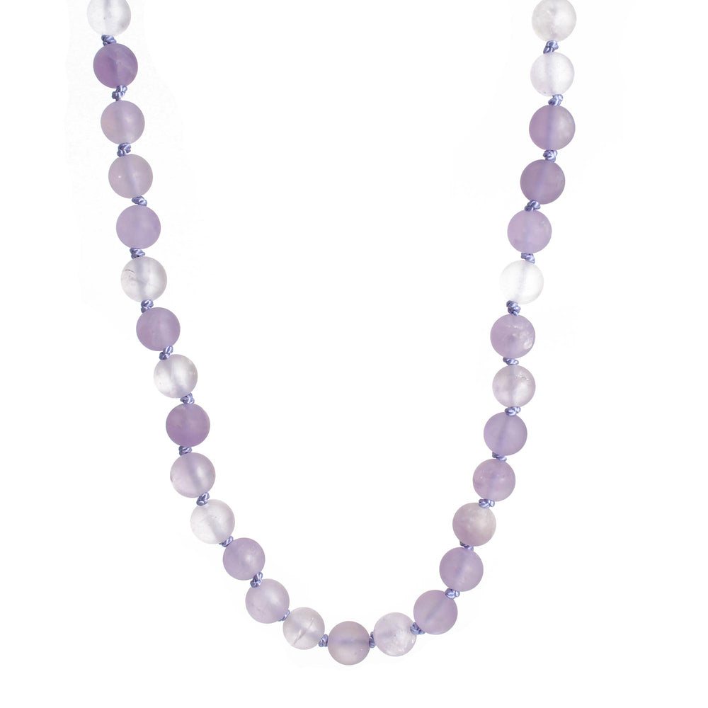 
                      
                        Hand Knotted Purple Ametrine Bead Necklace, 28" Long Endless Strand
                      
                    