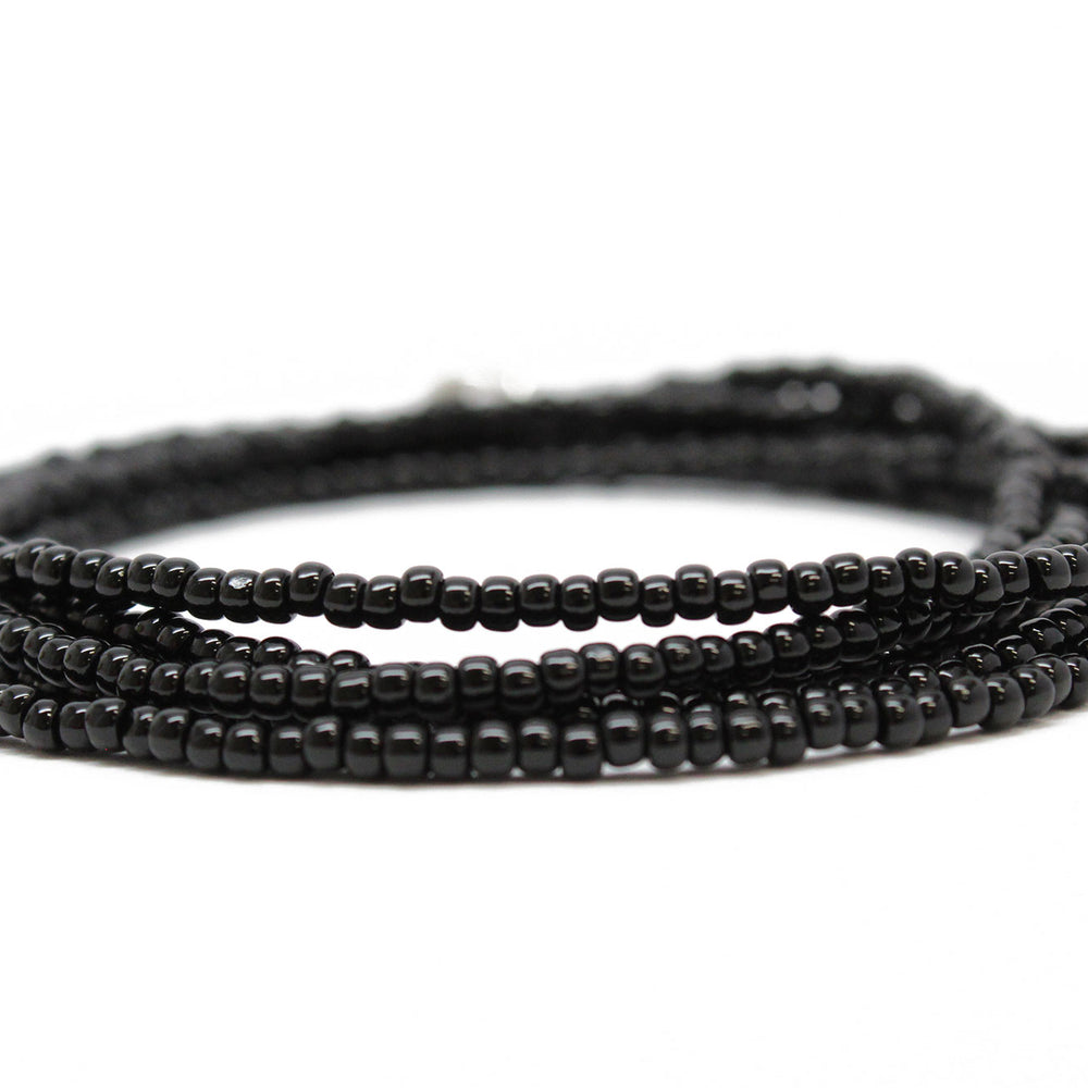 
                      
                        Black Wrap Seed Bead Bracelet
                      
                    