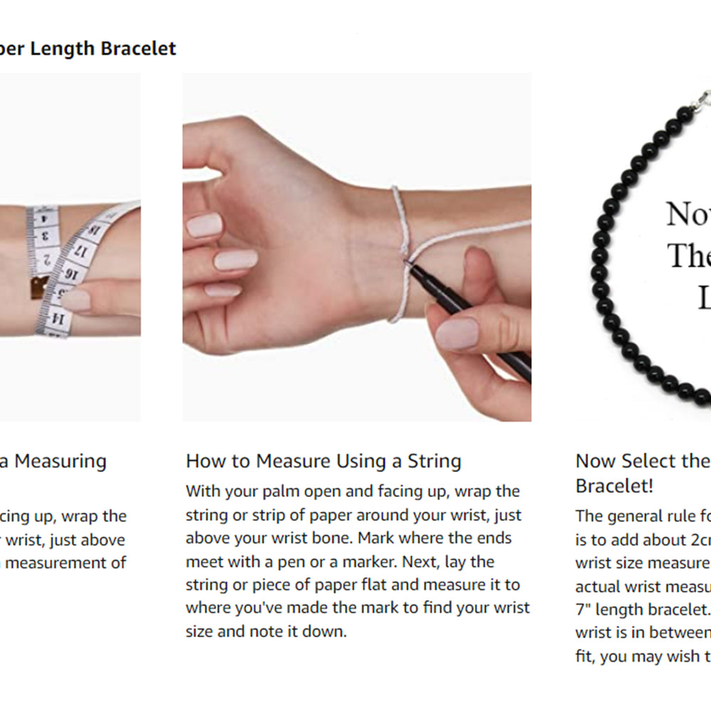 
                      
                        4mm Moonstone Bracelet size chart
                      
                    