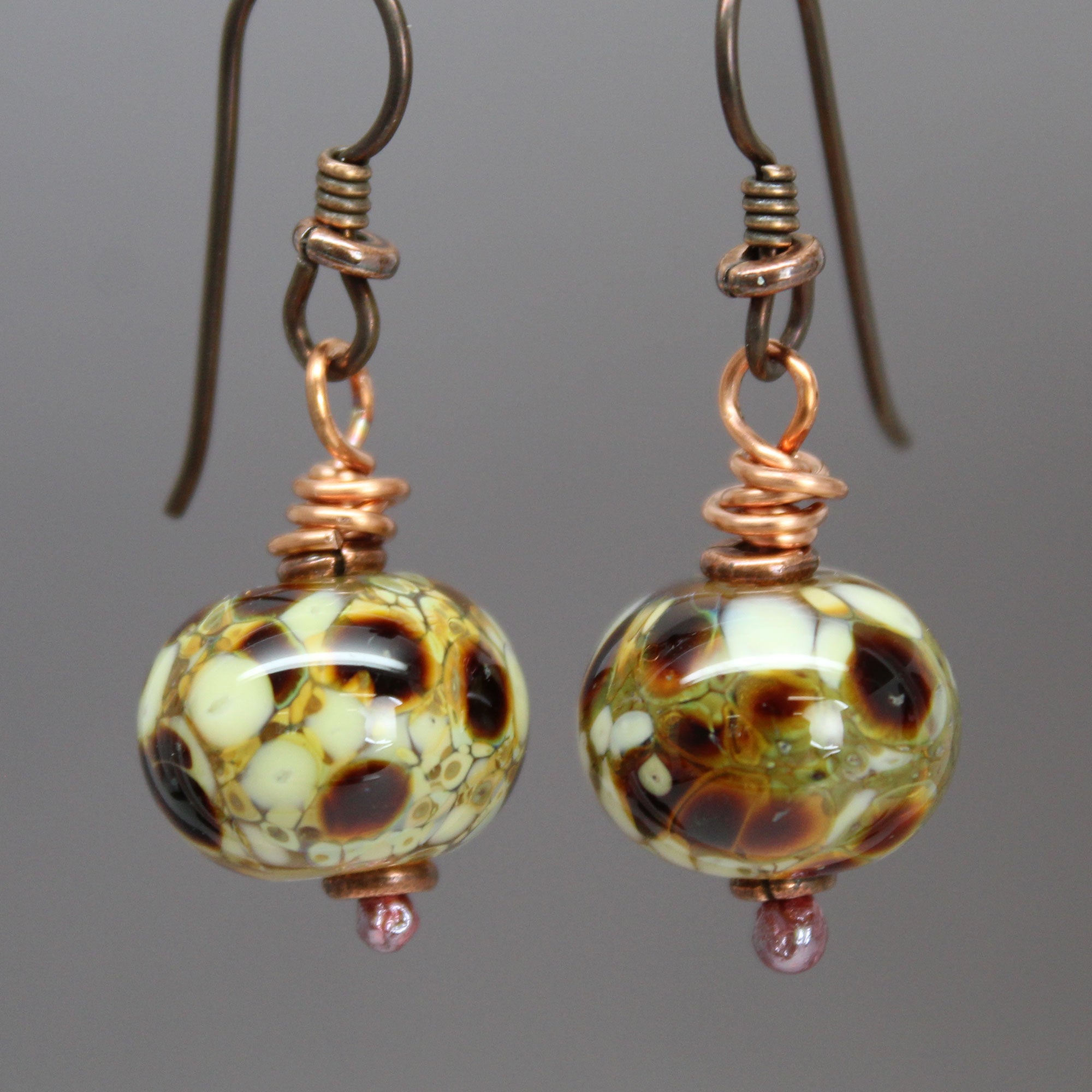 Artisan made ceramic and lampwork Earrings by Howubeadddoin 3 hotsell 3/8