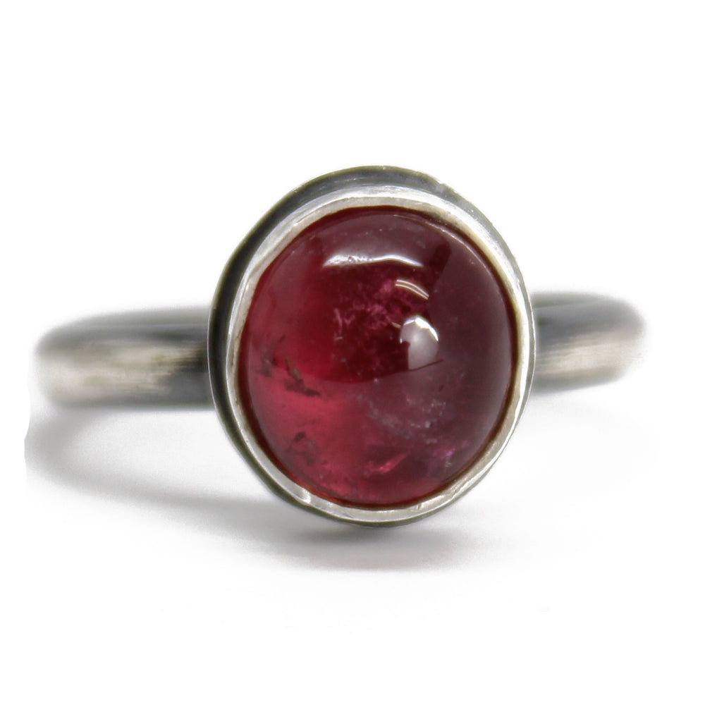 
                      
                        Pink Tourmaline Ring in Sterling Silver, Size 6.5 US
                      
                    