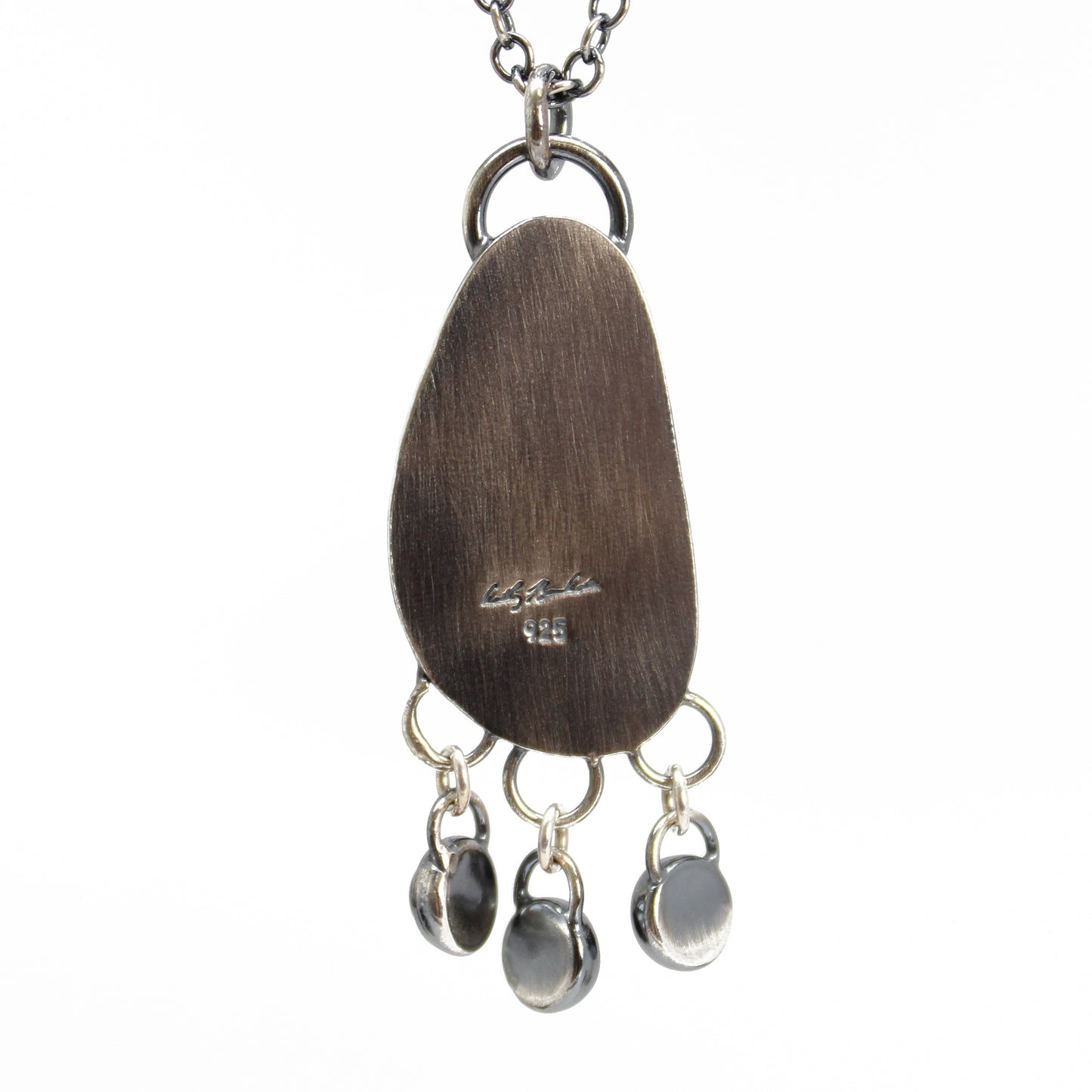 Backside Friedelite Necklace with Black Onyx Dangles