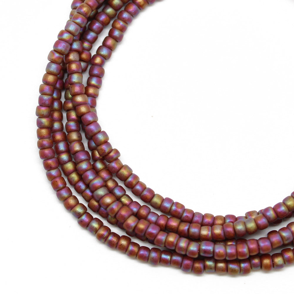 
                      
                        Burnt Orange Seed Bead Necklace
                      
                    