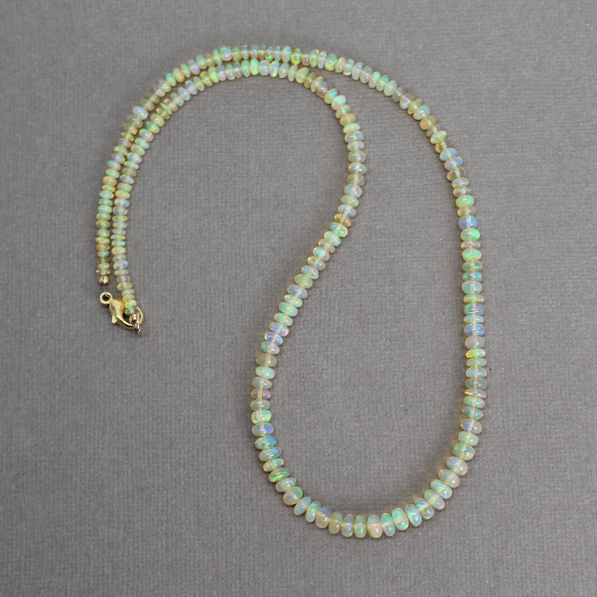 4-6.50 outlet mm Light Green Opal Beads Necklace, Opal Faceted Necklace, Opal Rondelle Necklace, Briolette Beads Necklace, Opal Beaded Jewelry