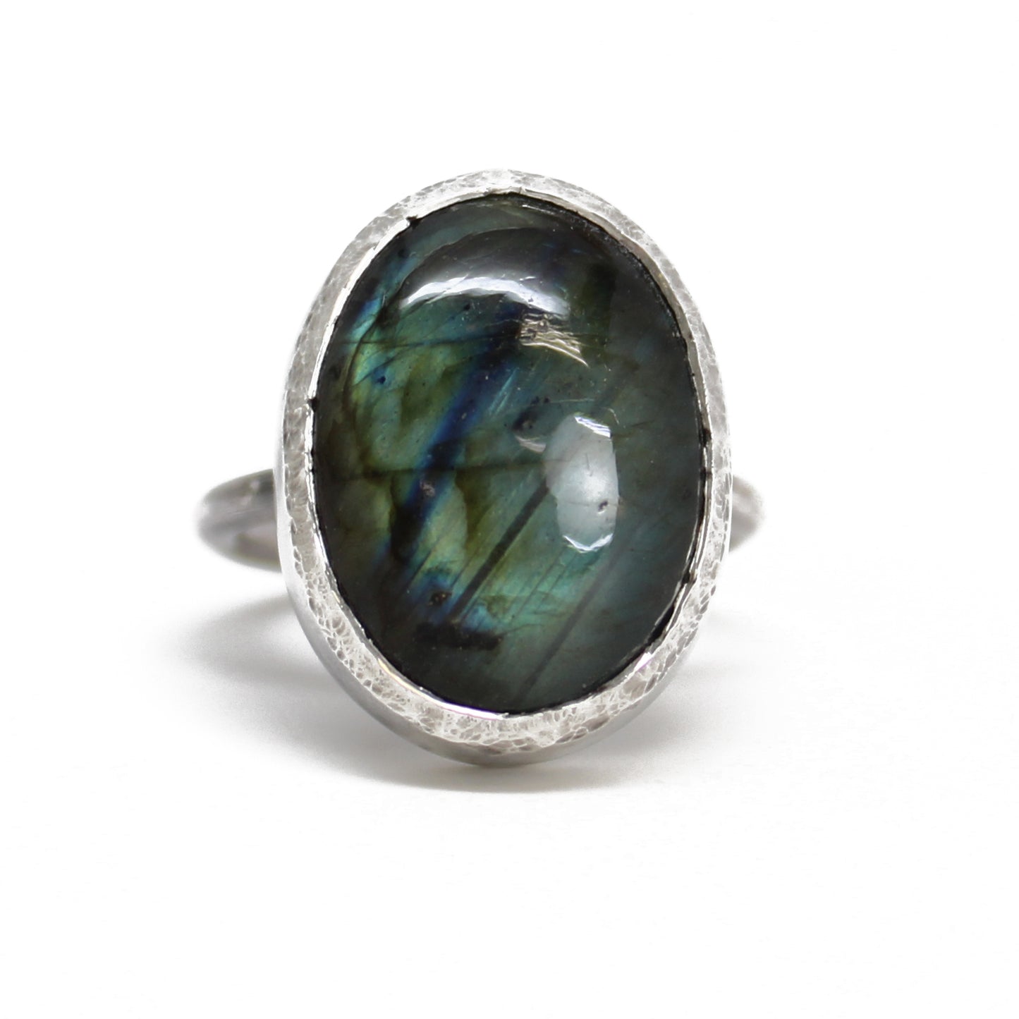 Round Labradorite Ring - Element 79 Contemporary Jewelry