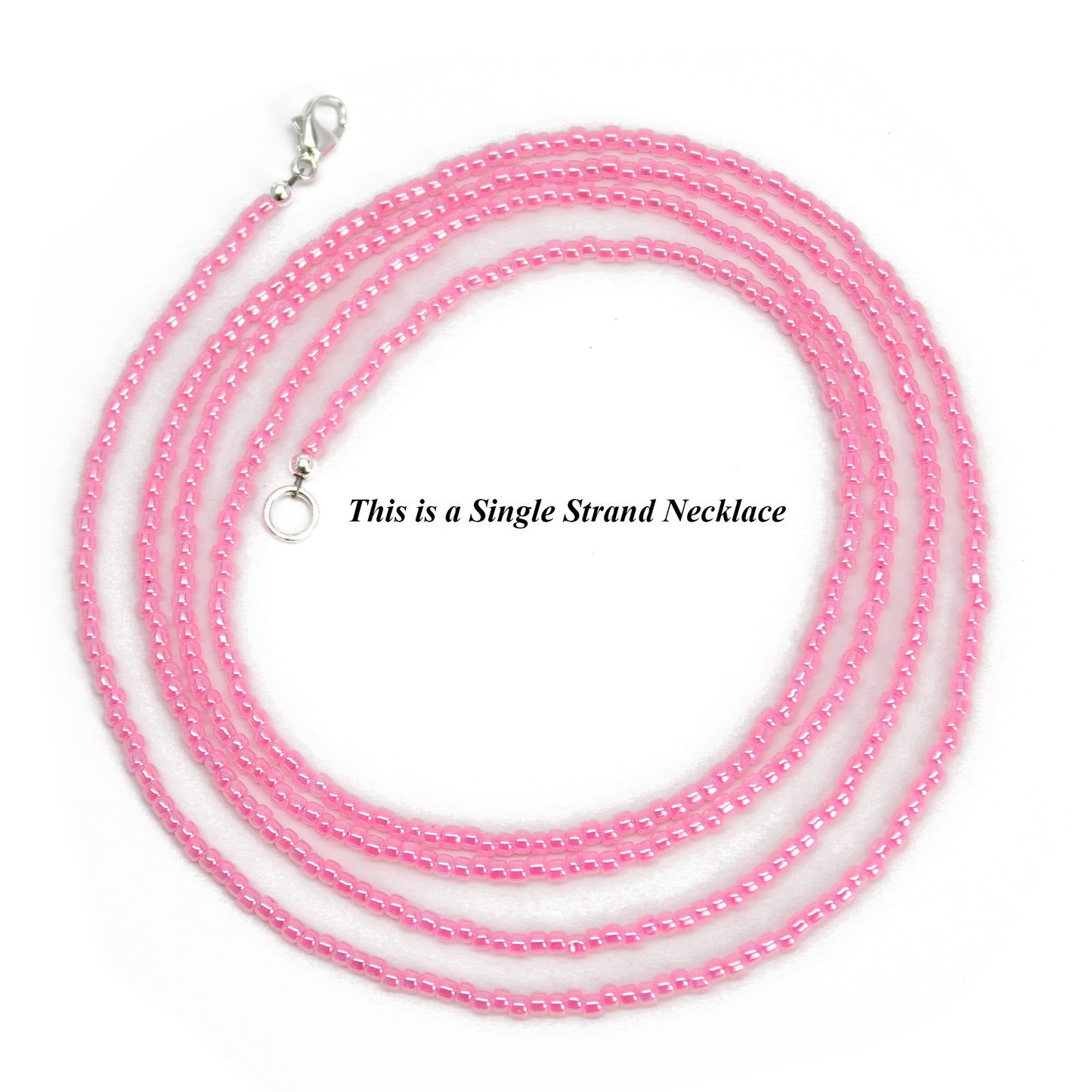 St. Bernadette Our Lady of Lourdes Rose Pendant Pink Seed Bead Necklac –  Christian Catholic Shop
