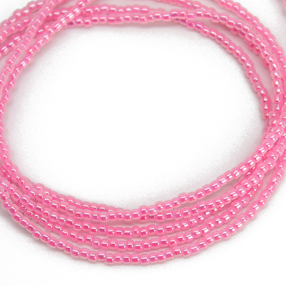 
                      
                        Hot Pink Seed Bead Necklace, Thin 1.5mm Single Strand Beaded Necklace
                      
                    