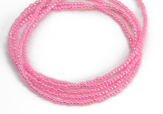 Vintage Multi Faceted Pink Bead Necklace