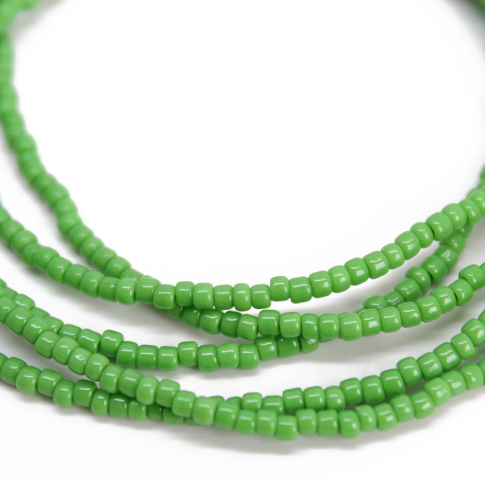 
                      
                        Mint Green Seed Bead Necklace, Thin 1.5mm Single Strand
                      
                    