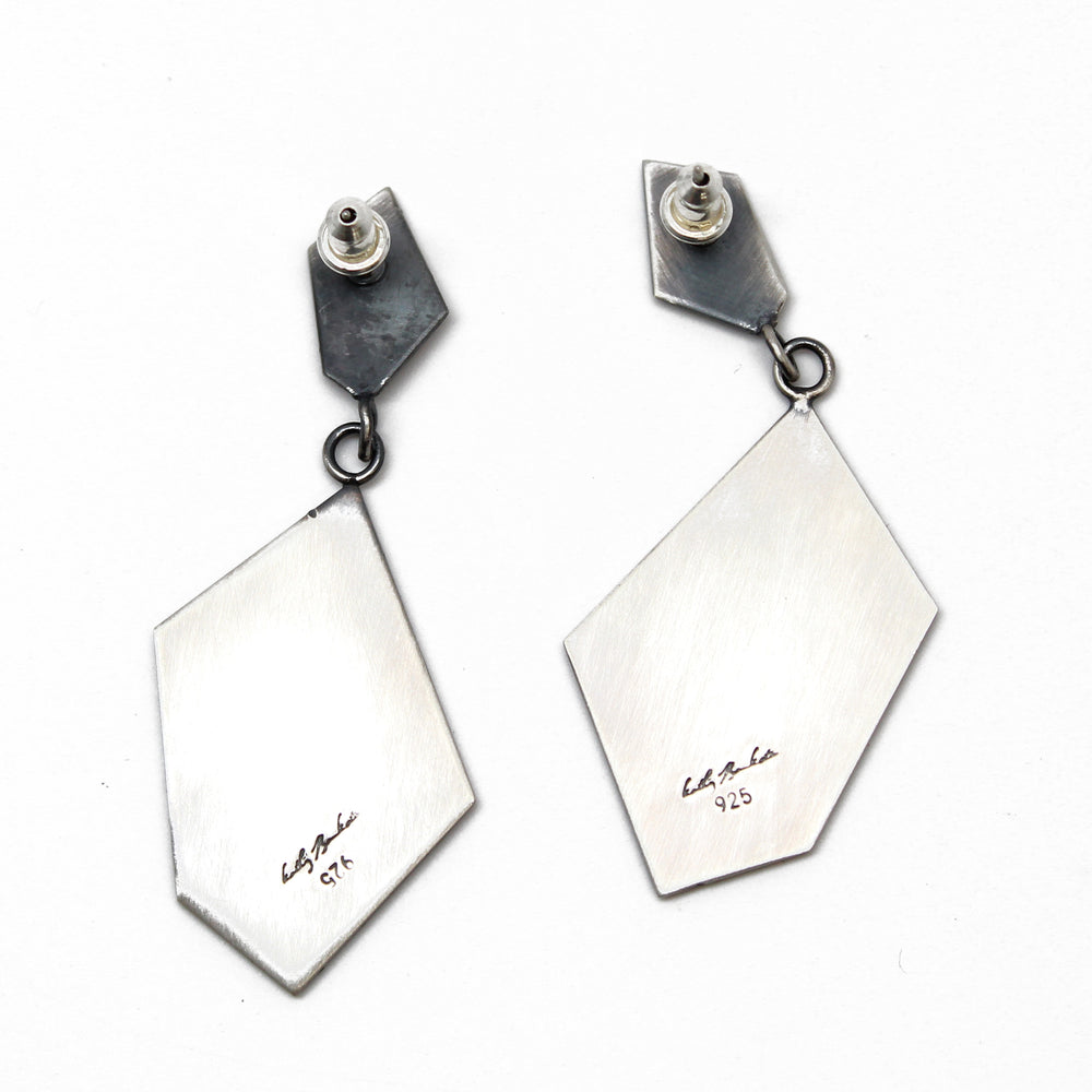 
                      
                        Modern Geometric Sterling Silver Dangle Earrings
                      
                    