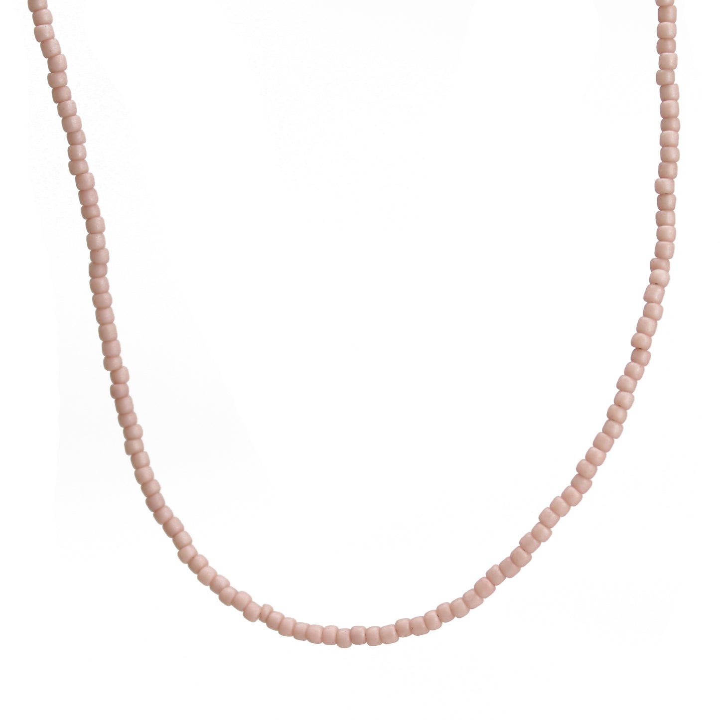 Amazing Pastel Pink Beaded Necklace - South India Jewels