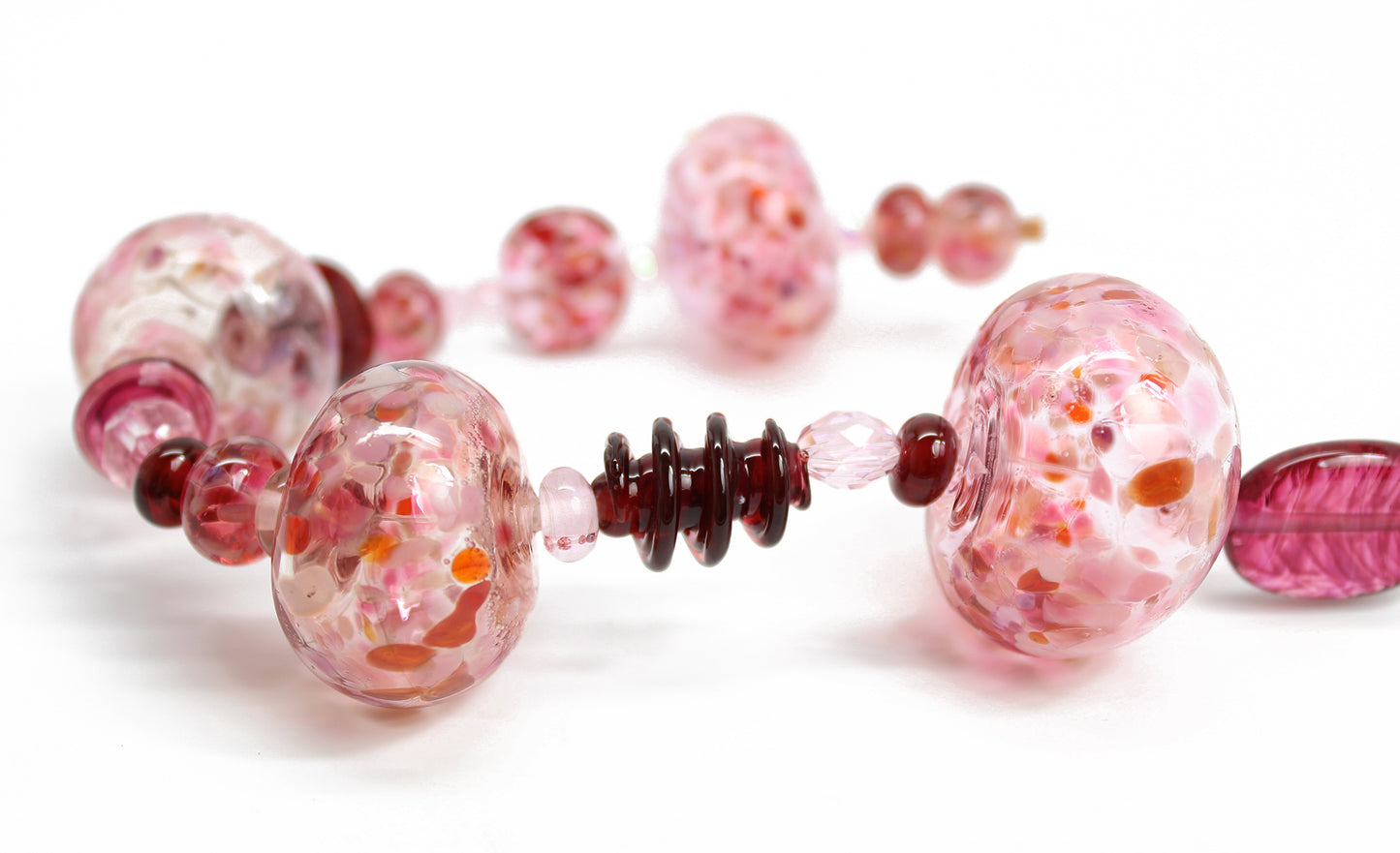 Pink Blown Glass Suncatcher