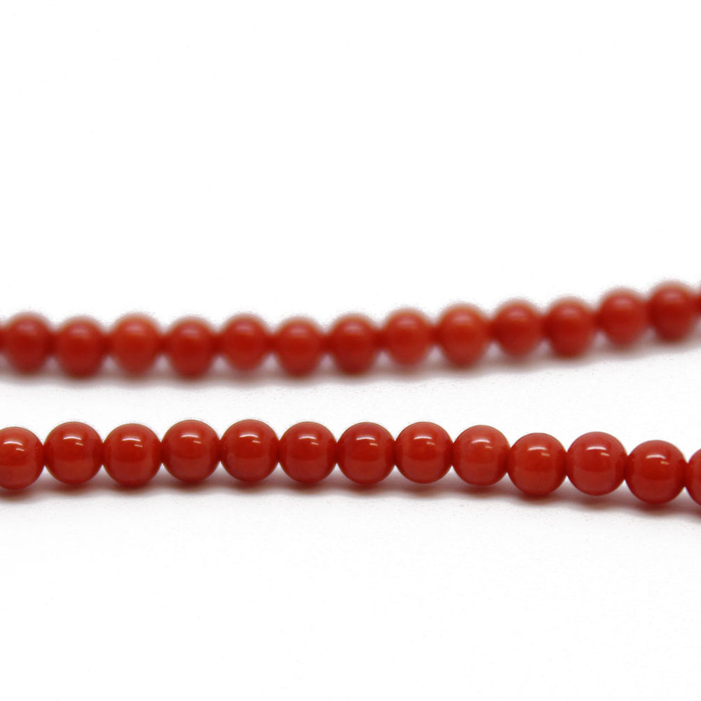 
                      
                        Red Coral Choker Necklace, Tiny 2mm Bright Red Gemstone Necklace
                      
                    