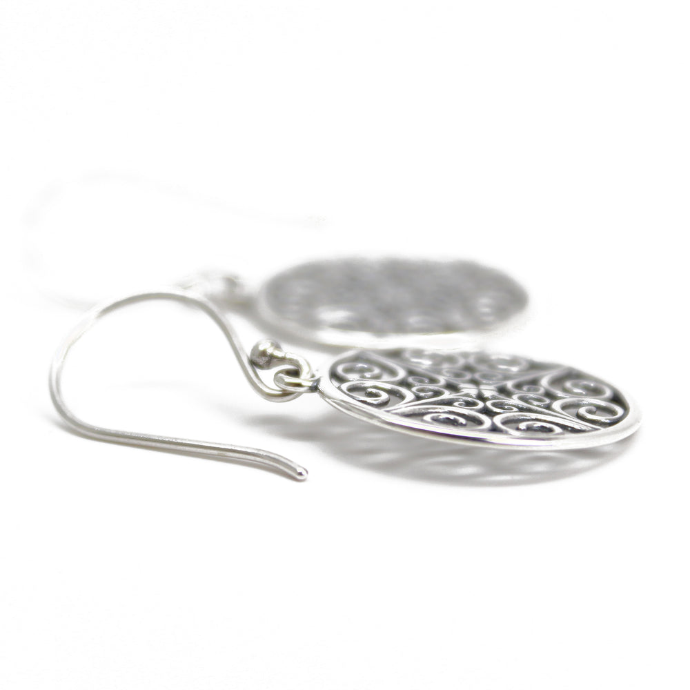 
                      
                        Round Sterling Silver Filigree Earrings
                      
                    