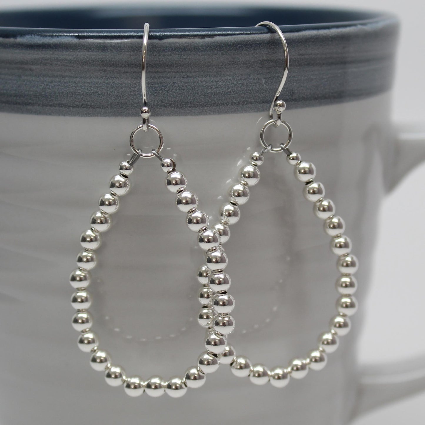 Load image into Gallery viewer, Sterling Silver Bead Earrings
