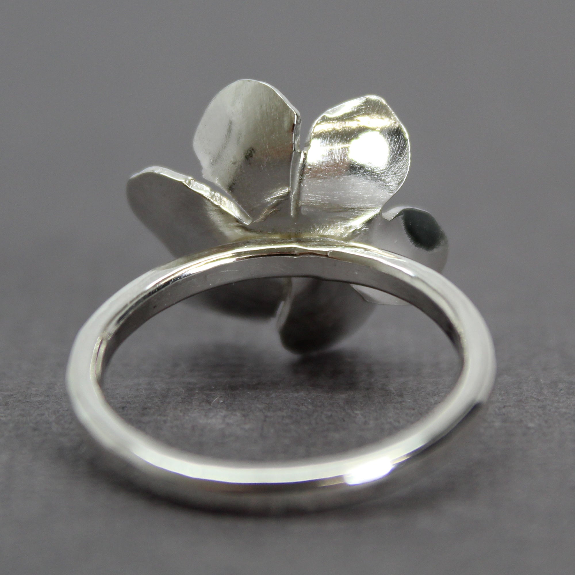 Sterling Silver Rustic Flower Ring buy Size 7 Handmade