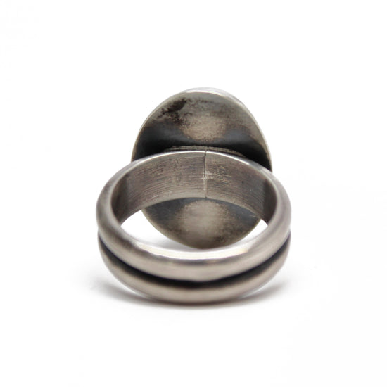 Tanzanite Ring, 7.0 US, Blue Gemstone Statement Ring in Sterling Silver