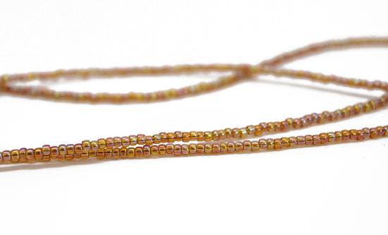 Load image into Gallery viewer, Rainbow Topaz Seed Bead Necklace, Single Strand
