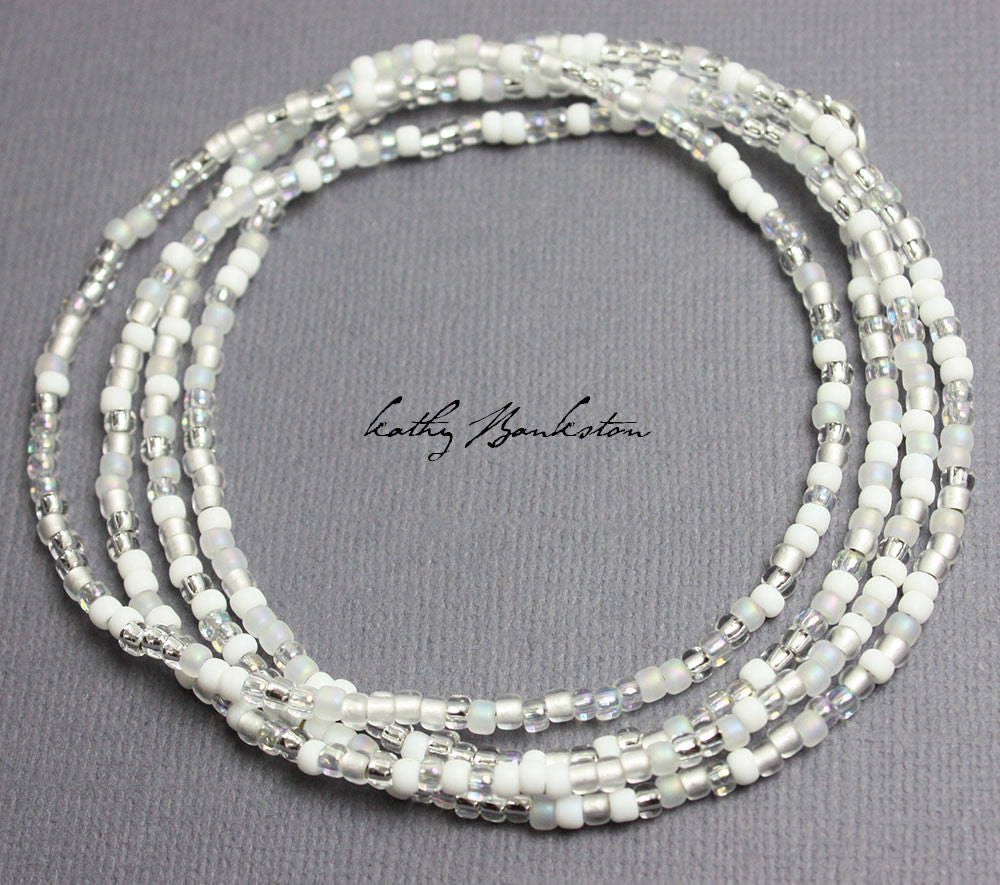 
                      
                        Classic Wedding White Seed Bead Necklace
                      
                    