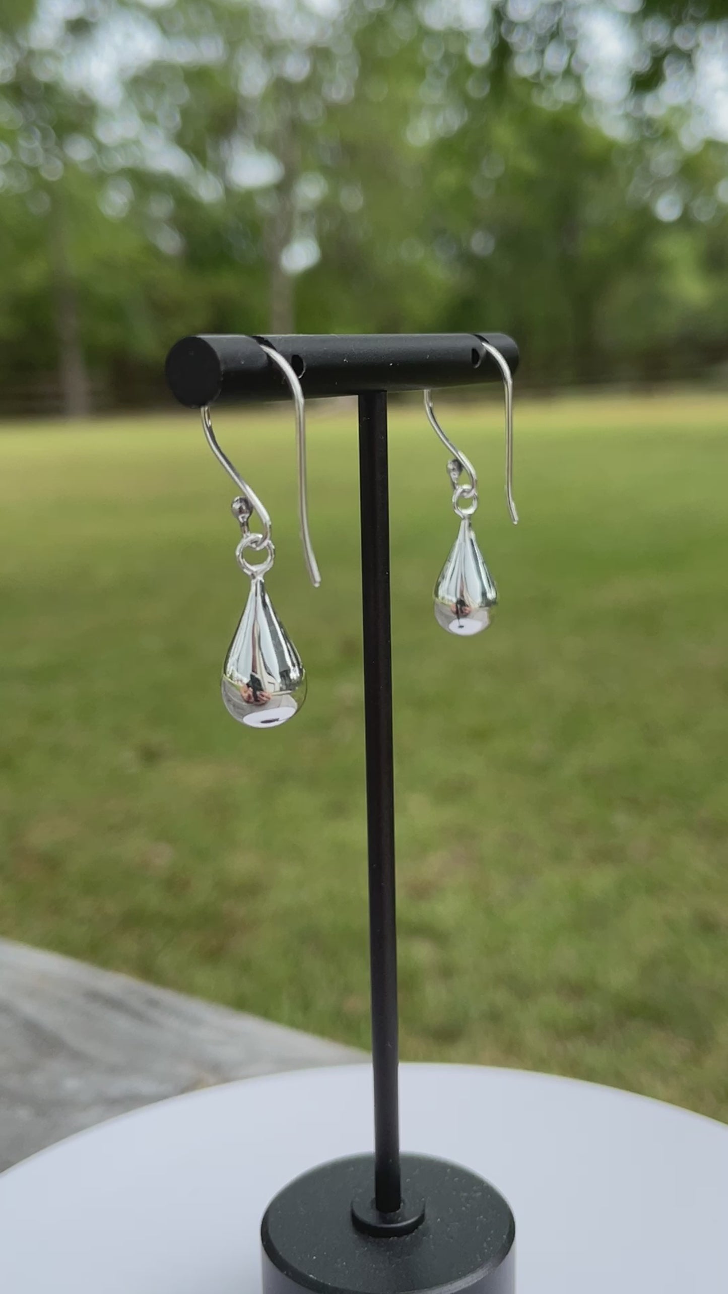 Sterling Silver Teardrop Earrings