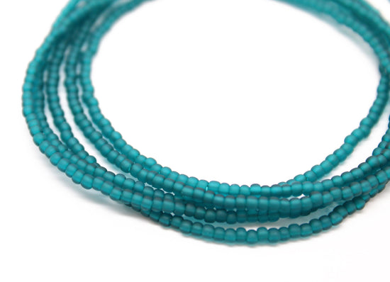 Teal Seed Bead Necklace