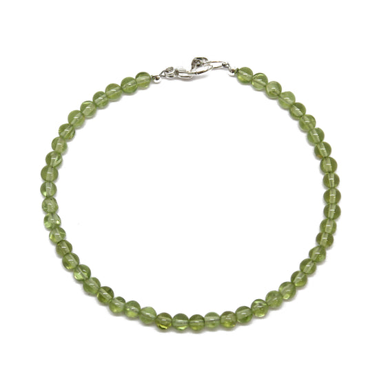 Peridot Bracelet with Sterling Silver Clasp