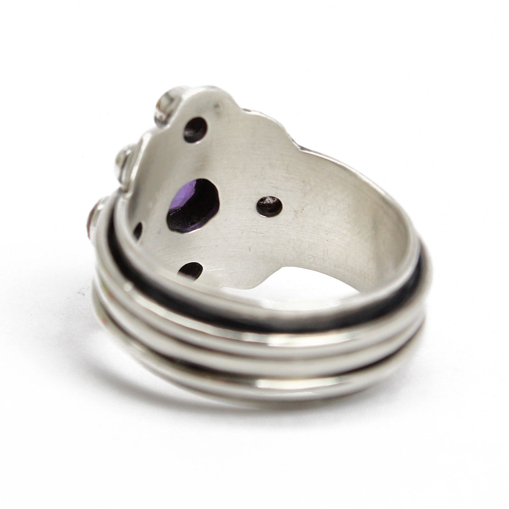 
                      
                        Amethyst and Topaz Ring in Sterling Silver 7.25 US
                      
                    