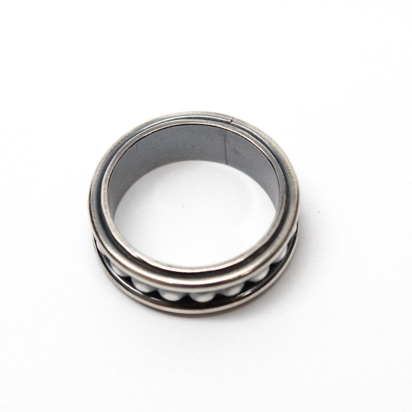 Women's size 8 titanium CZ filigree swirl engraved promise engagement –  Siren Body Jewelry