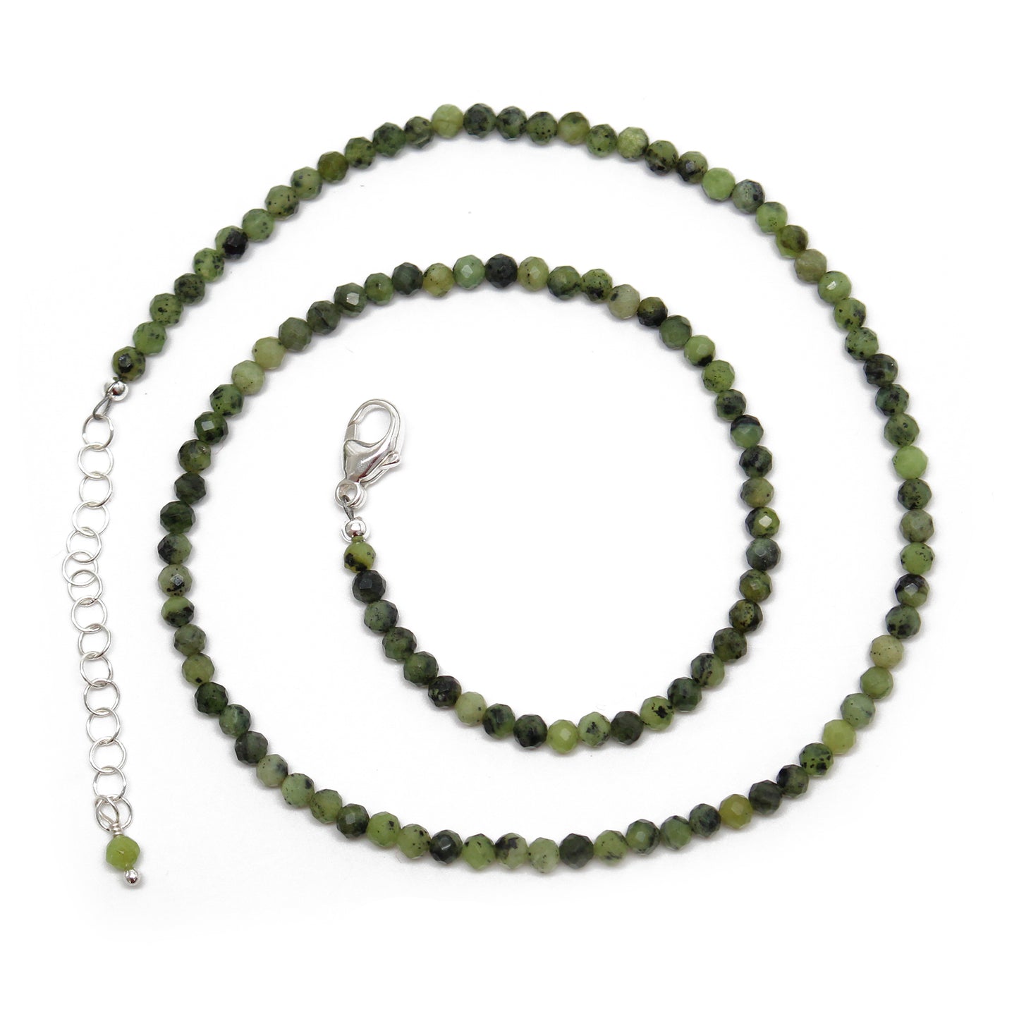 Nephrite Jade Choker Necklace Adjustable to 16.5 Inches