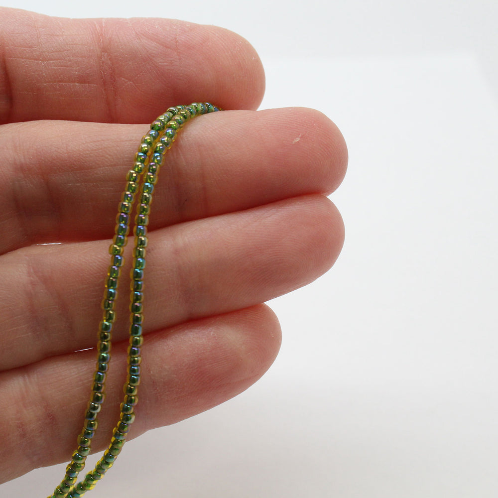 
                      
                        Jonquil Green Seed Bead Necklace
                      
                    