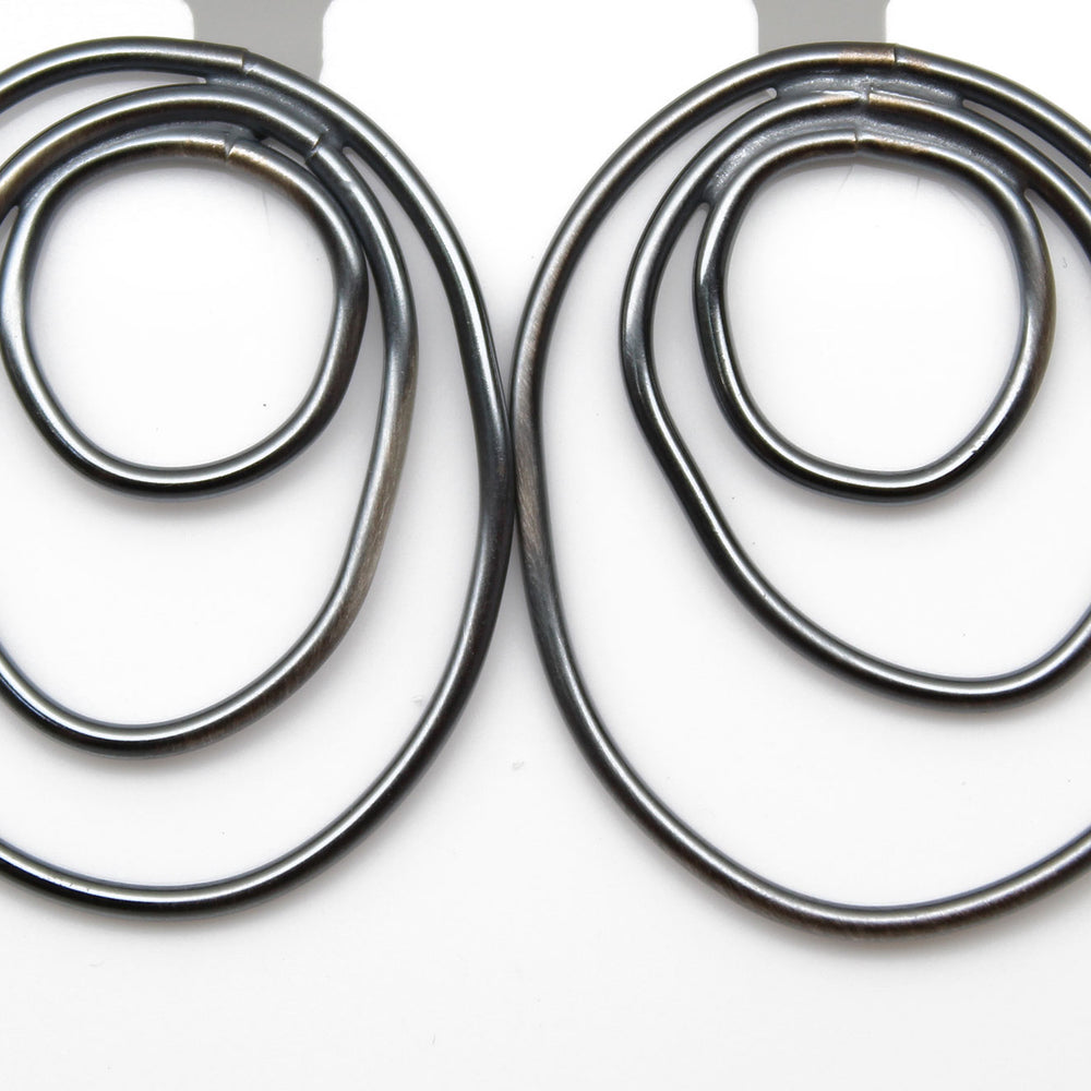 Handmade Large Sterling Silver Circle Stud Earrings Earrings 