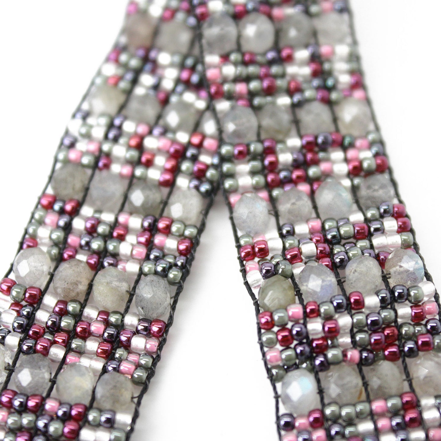 Bracelet femme perles labradorite facettée 6 mm – caurisandco