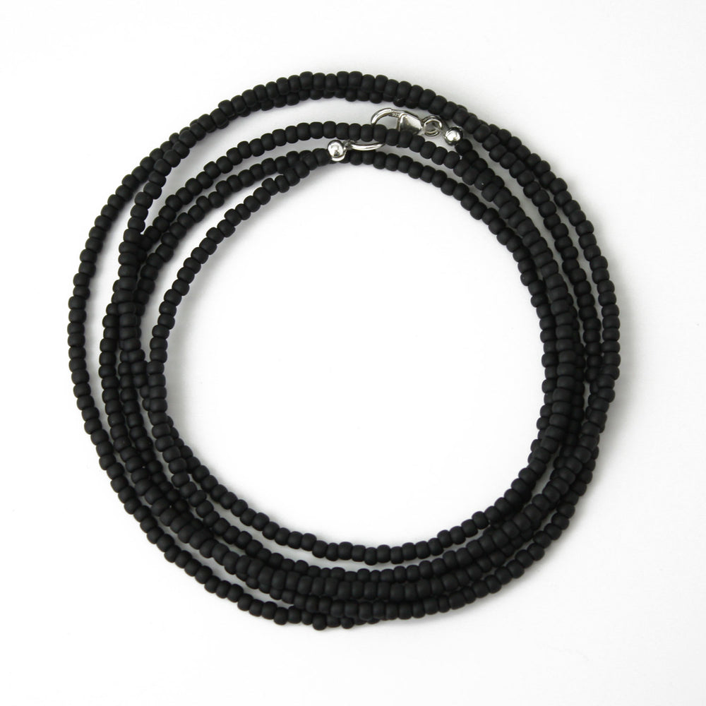 
                      
                        Matte Black Seed Bead Necklace
                      
                    