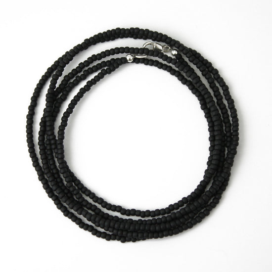 EXTRA LONG Black necklace Cord Chain Rope for pendant HANDMADE 34