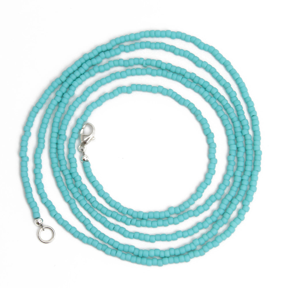 
                      
                        Matte Turquoise Seed Bead Necklace
                      
                    