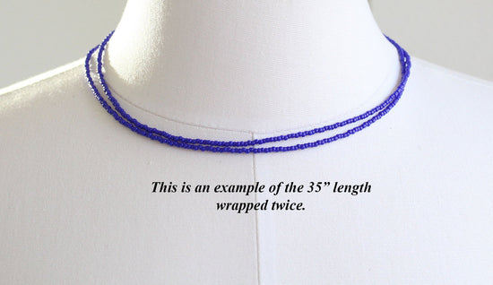 Razvi Navy Blue Beads Multilayer Multi-strand Beaded Necklace – AryaFashions